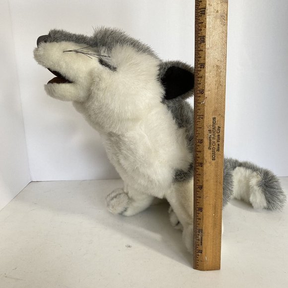 A&A Plush Puppy Howling Husky Dog Wolf Coyote Stuffed Animal Plush Adorable 12” - Picture 13 of 14